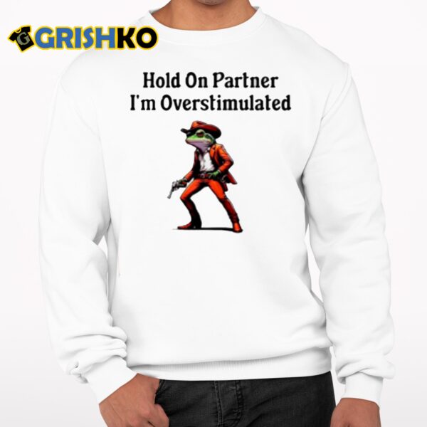 Hold On Partner Im Overstimulated Shirt 7 1