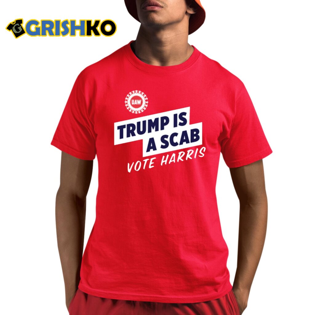 Jd Vance Trump Is A Scab Vote Harris Shirt 4 Jd Vance Trump Is A Scab Vote Harris Shirt 1 3