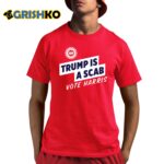 Jd Vance Trump Is A Scab Vote Harris Shirt