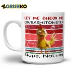 Chicken Let Me Check My Giveashitometer Nope Nothing Mug