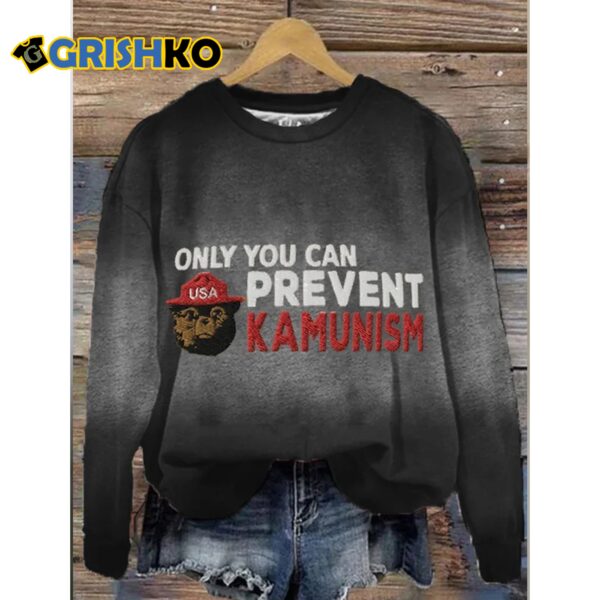 Mens Only You Can Prevent Kamunism Print T Shirt 5