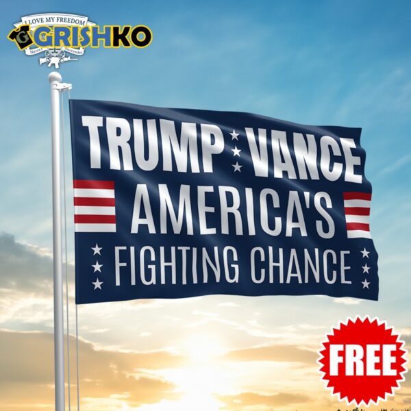 Trump vance American Fighting change Flag