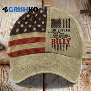 USA The Outlaw And The Hillbilly Print Hat