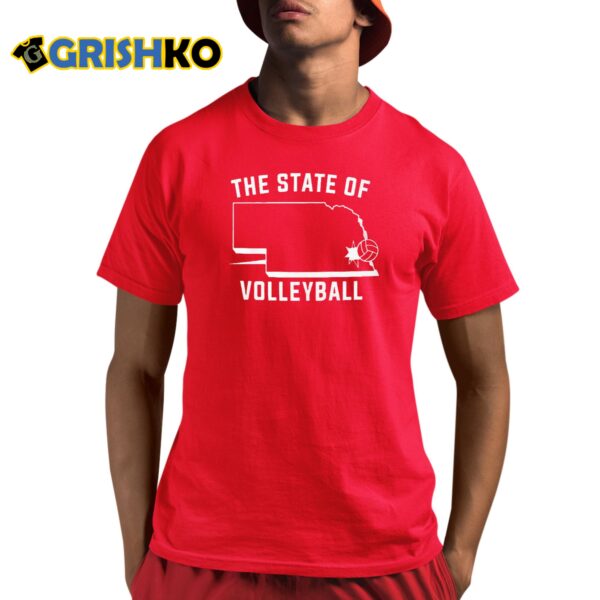 nebraska The State of Volleyball Shirt 1 3