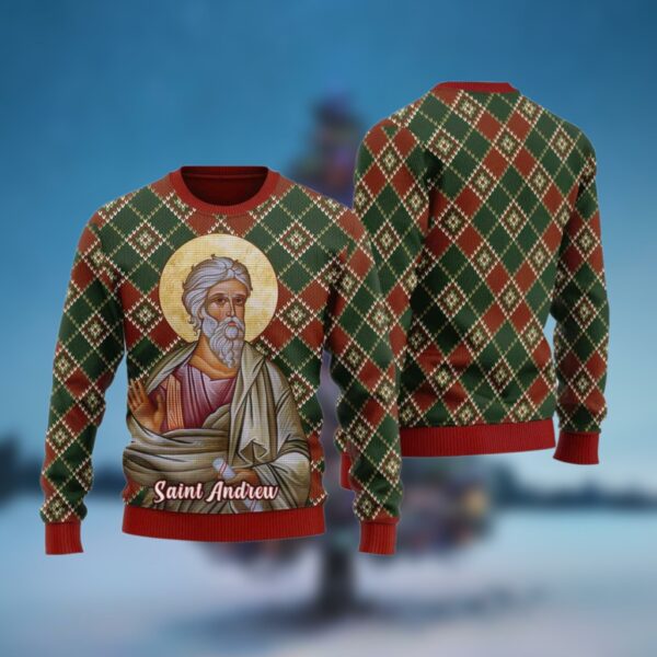 Andrew the Apostle Ugly Christmas Sweater 4 4