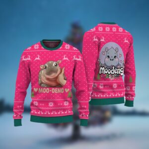 Baby Hippo Moo Deng Ugly Sweater 4 4