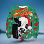 Cow Moor-Ry Ugly Christmas Sweater