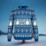 Doctor Who Tardis Angel Snowman Christmas Ugly Sweater