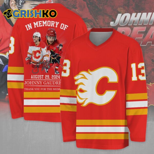 In Memory Of August 29 2024 Johnny Gaudreau Thank You For The Memories Jersey