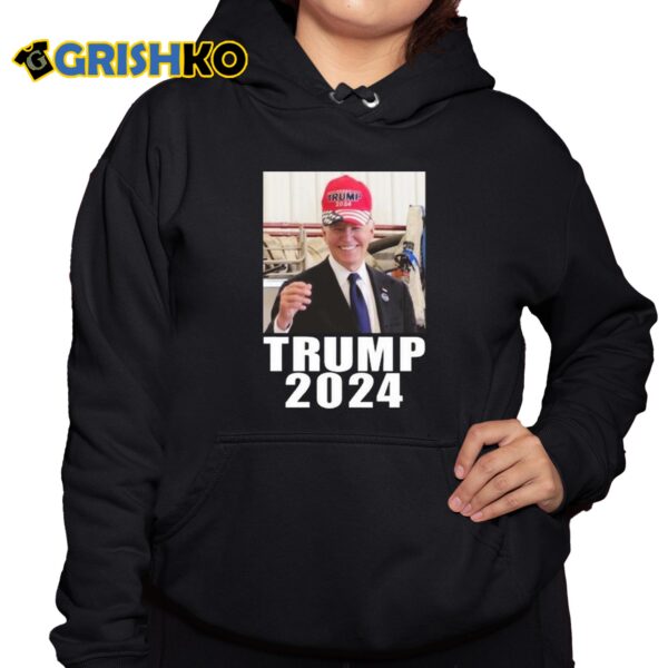 Joe Biden Wearing Trump Hat Shirt 10 1