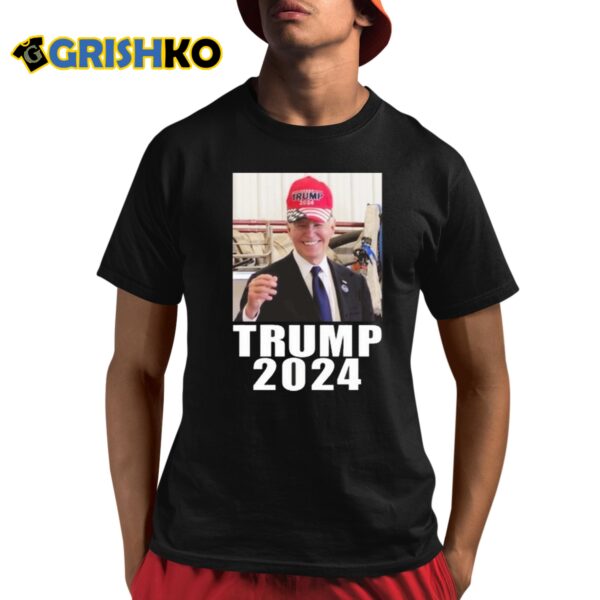 Joe Biden Wearing Trump Hat Shirt 8 1