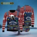 Just A Girl Who Loves Christmas And Cows Ugly Christmas Sweater