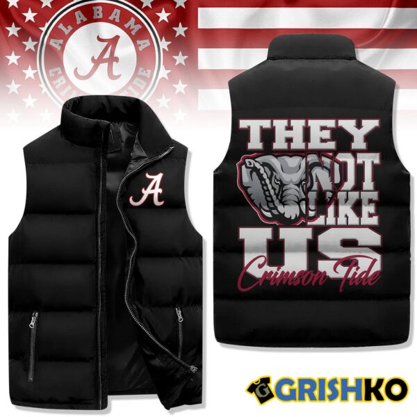 The Not Like Us Crimson Tide Sleeveless Jacket