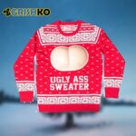 Ugly Ass Adult Funny Holiday Ugly Christmas Sweater