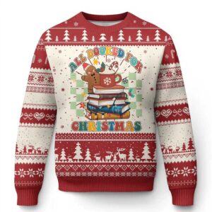 All Booked For Christmas Ugly Sweater