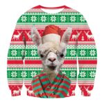 Alpaca Print Ugly Christmas Sweatshirt