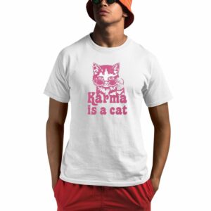 Angela Kinse Karma Is a Cat Shirt 1 1