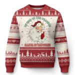 Be Nice To The Teacher Santa Is Watching Ugly Christmas Sweater
