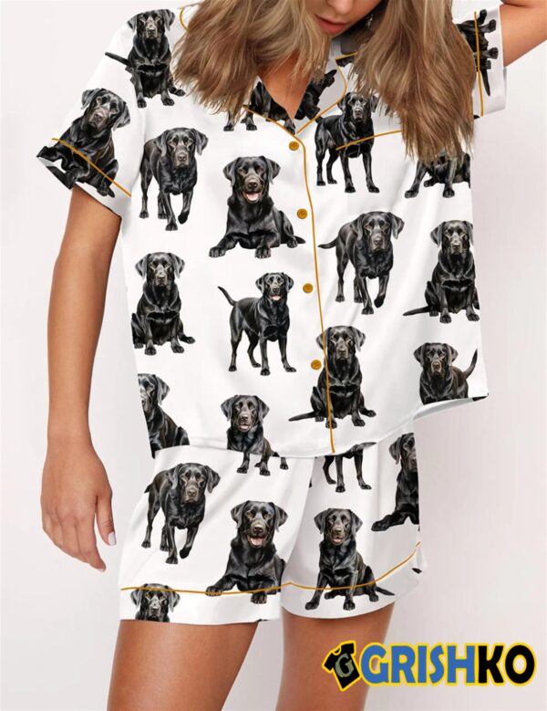 Black Labrador Pajama Set