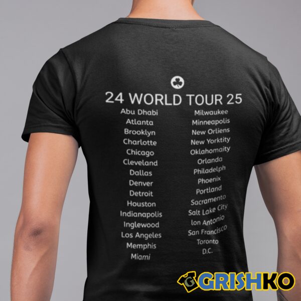 Celtics Joe Mazzulla 2024 2025 World Tour Shirt 2