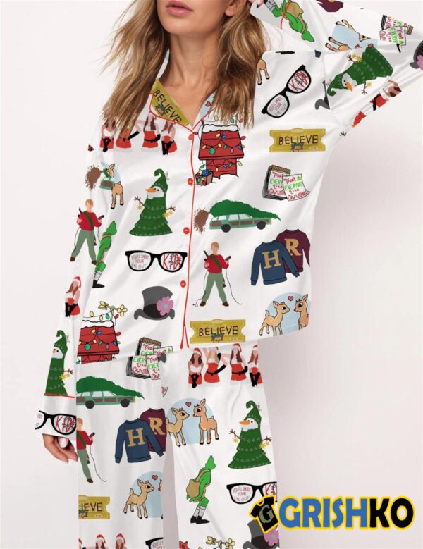 Christmas Classics Satin Pajama Set 2