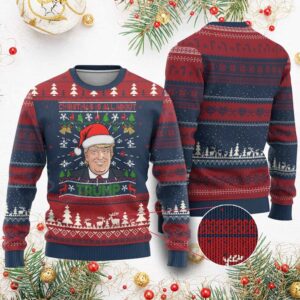 Christmas Is All About Trump Ugly Christmas Sweater