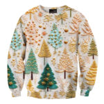 Christmas Tree Print Ugly Christmas Sweater