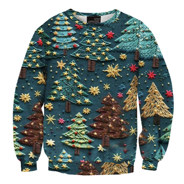 Cute Christmas Night Printed Ugly Christmas Sweater