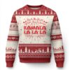 Deck The Halls With Female Leaders Kamala La La La Ugly Christmas Sweater