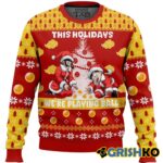 Dragon Ball This Lohiday We're Playing Ball Christmas Ugly Sweater