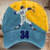 Fernando Valenzuela Baseball Print Baseball Cap