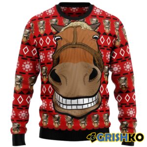 Funny Horse Christmas Ugly Christmas Sweater