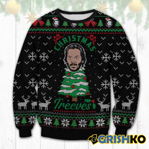 Keanu Reeves Christmas Funny Ugly Sweater