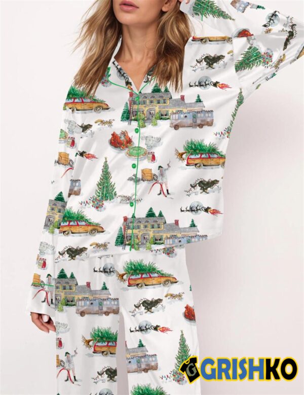 Lampoons Christmas Satin Pajama Set 1