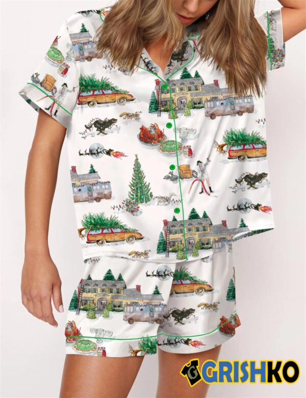 Lampoons Christmas Satin Pajama Set 2