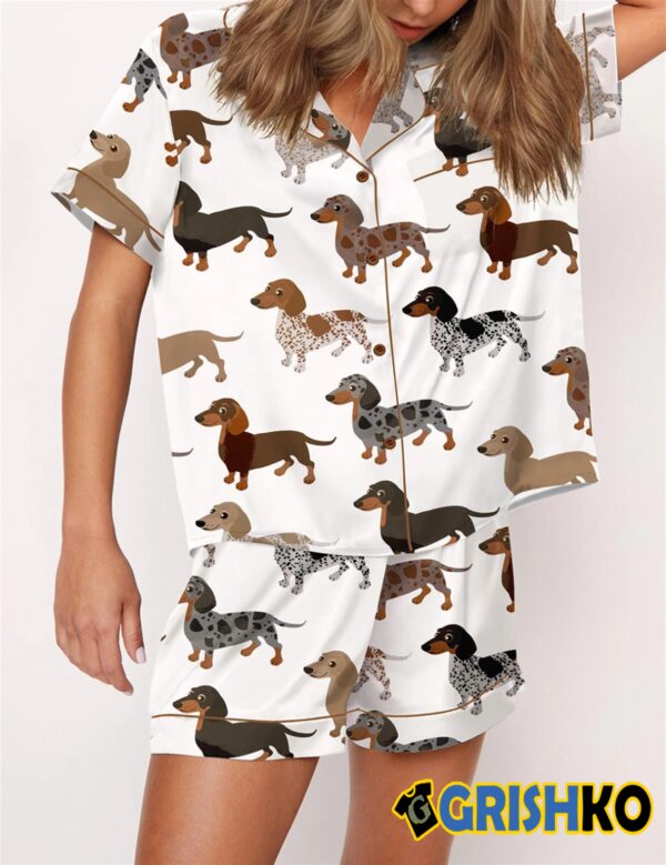 Longhaired Dachshund Pajama Set