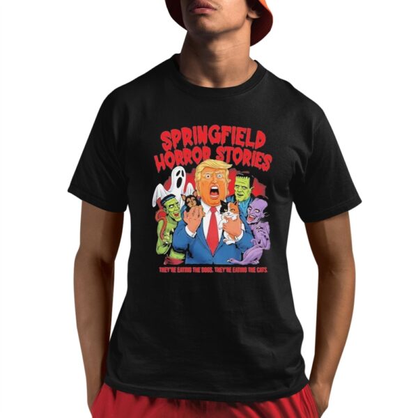 Madison Square Garden Trump Springfield Horror Stories Halloween Theyre Eating The Pets Shirt 8 1