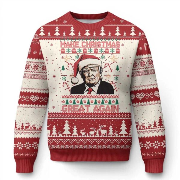 Make Christmas Great Again Trump Ugly Christmas Sweater