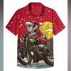 Mens Music Santa Claus Casual Shirt 1