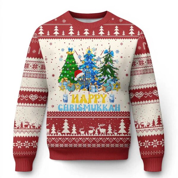 Merry Christmukkah Jewish Ugly Christmas Sweater