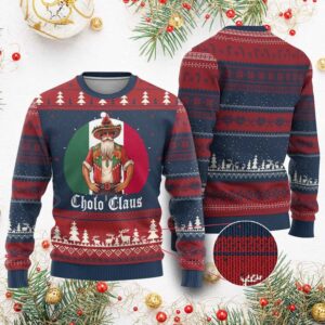 Mexico Santa Cholo Claus Ugly Christmas Sweater