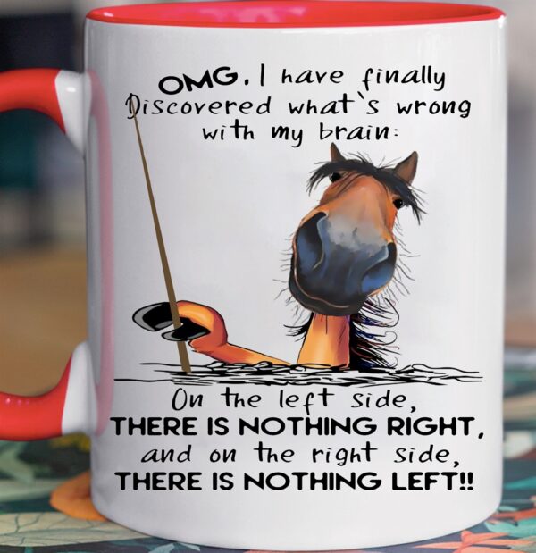 OMG I Have Finally Discovered Whats Wrong Horse Mug