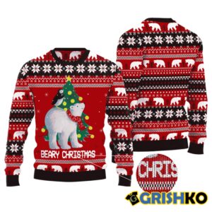 Polar Bear Beary Christmas Ugly Christmas Sweaters