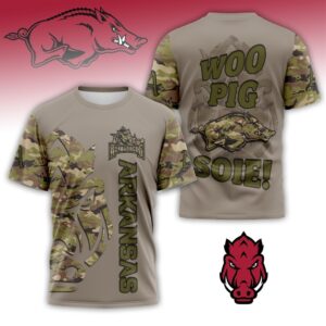 Razorbacks Woo Pig Soie Camo Shirt