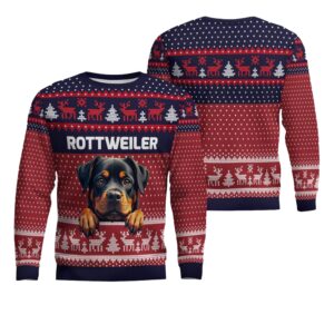 Rottweiler Ugly Christmas Sweater