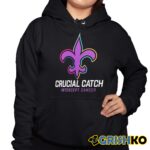 Saints Crucial Catch InterCept Cancer Hoodie Shirt