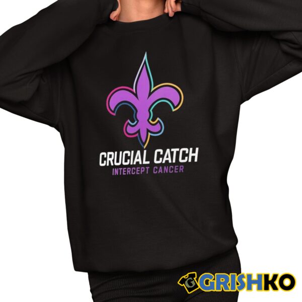 Saints Crucial Catch InterCept Cancer Hoodie Shirt 11 1