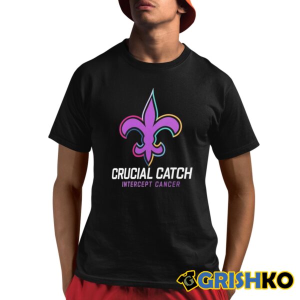 Saints Crucial Catch InterCept Cancer Hoodie Shirt 8 1