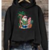 Santa Claus Vacation Print Hoodie 3