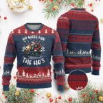 Santa Motorcycle Oh What Fun The Ho's Ugly Christmas Sweater